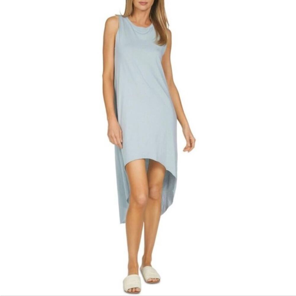 Michael Lauren Walt Blue High Low Dress Small